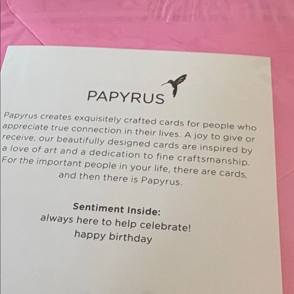 🆕Papyrus Glitter Metallic Birthday Card